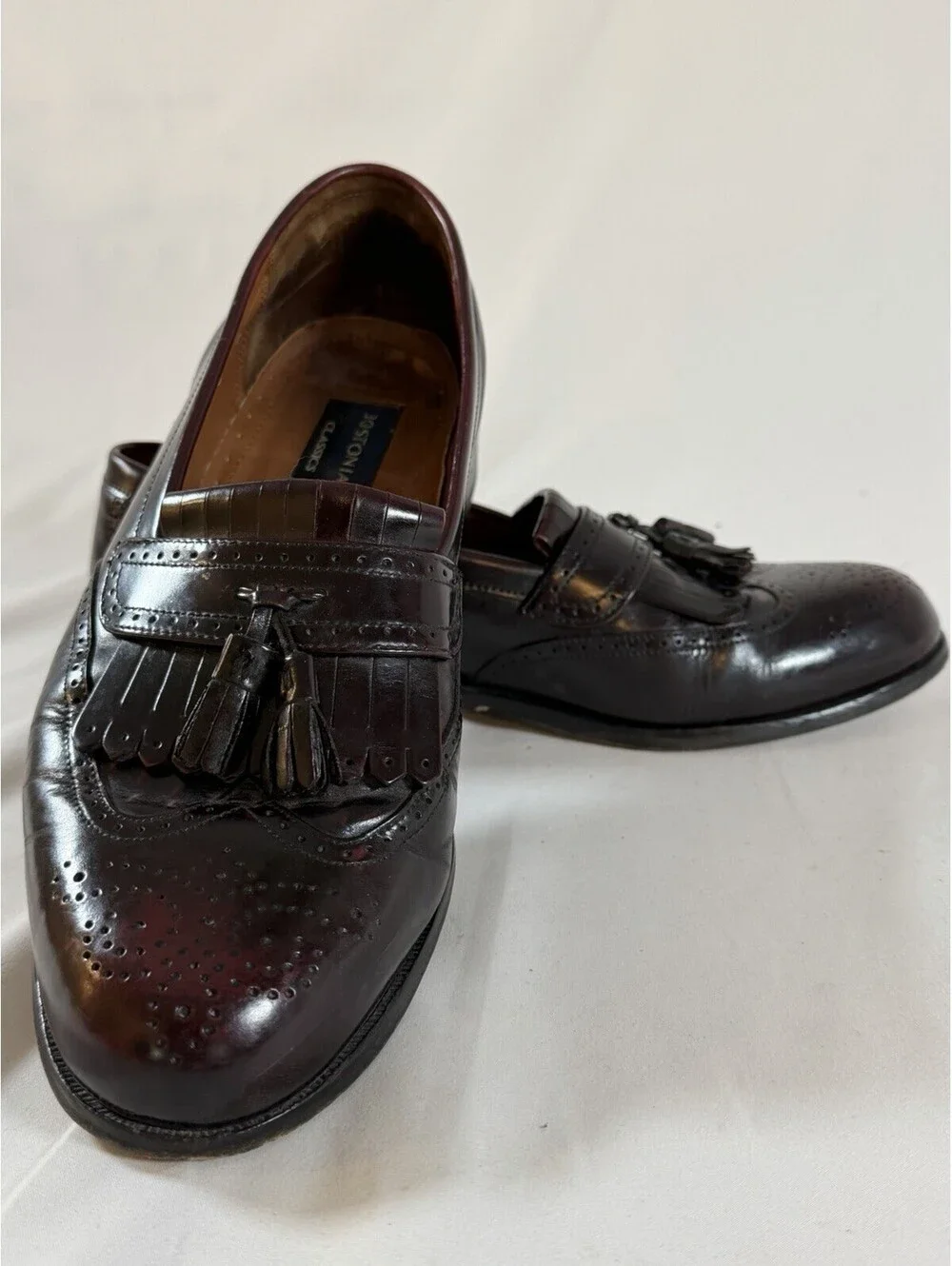 Bostonian Wingtip Tassle Loafers - Size 9
